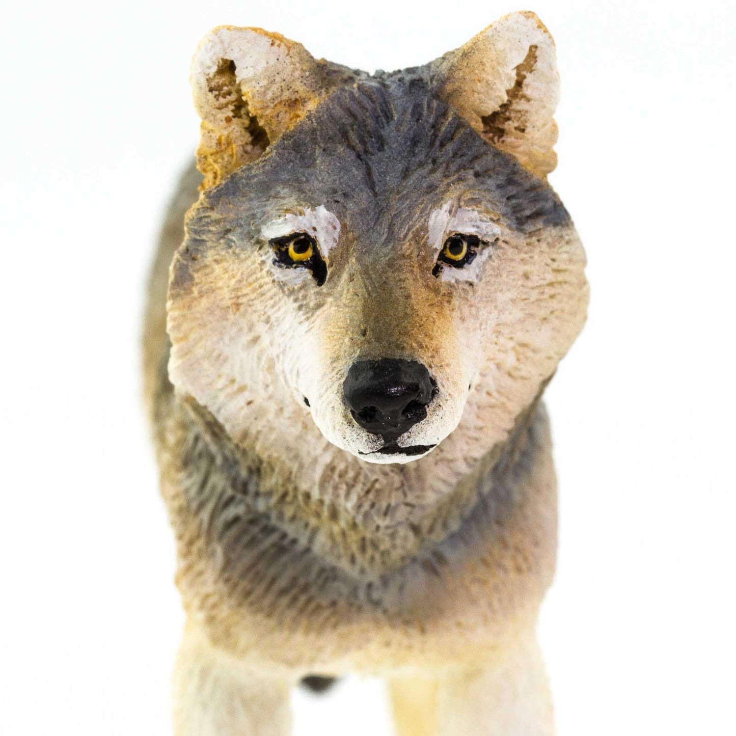 Safari Ltd. Gray Wolf Figurine - Realistic 4-inch Plastic Wolf Figure | Educational Toy for Kids 3+
