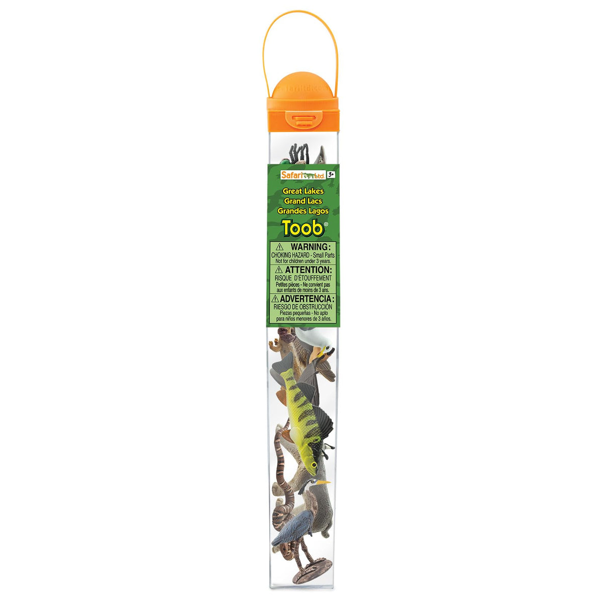 Safari Ltd. Great Lakes TOOB – 10 Hand-Painted Wildlife Figures for Kids 3+