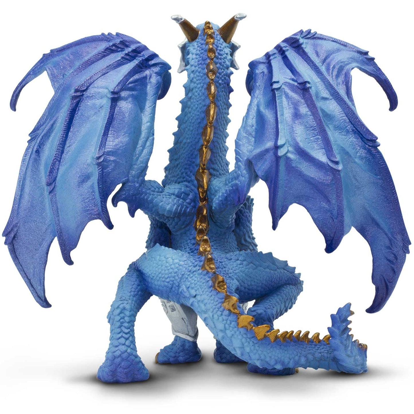 Safari Ltd Guardian Dragon Figurine – Regal Blue 6-inch Figure for Kids 4+ | Fantasy Play Toy