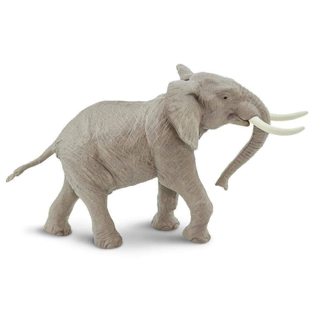 Safari Ltd. African Bull Elephant Figurine – Realistic 7.6-inch Wildlife Figure for Kids 3+