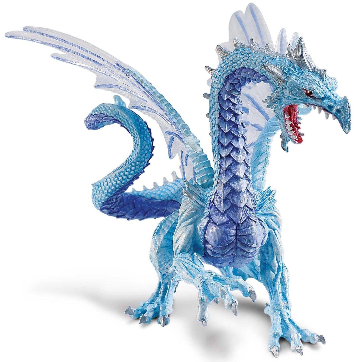 Safari Ltd. Ice Dragon Figurine – 6-Inch Arctic Dragon Model for Kids Aged 4+