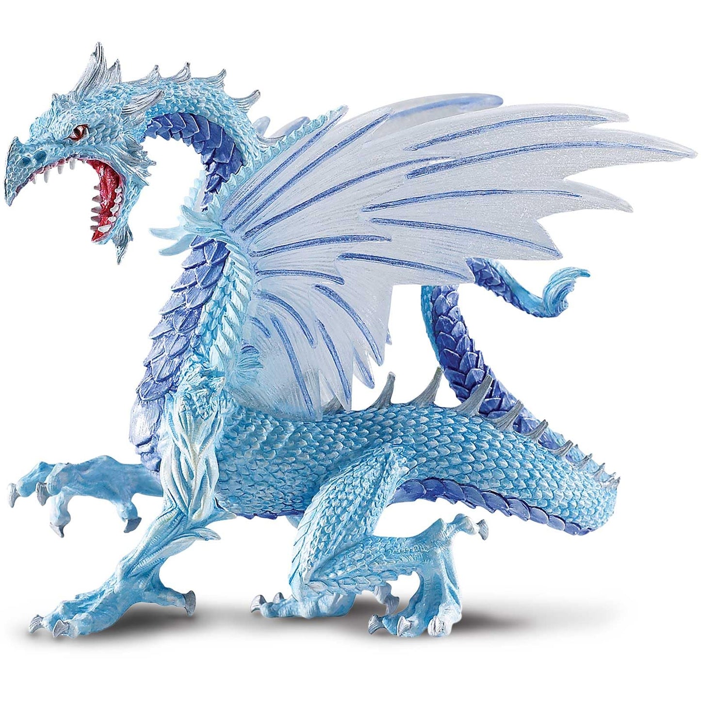Safari Ltd. Ice Dragon Figurine – 6-Inch Arctic Dragon Model for Kids Aged 4+
