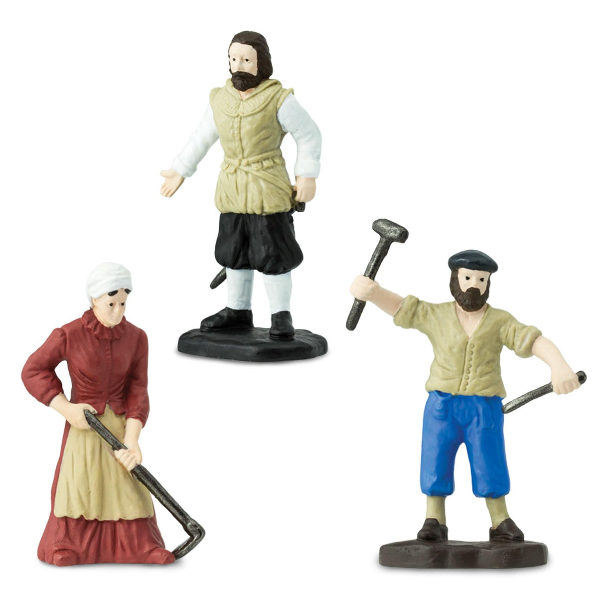 Safari Ltd. Jamestown Settlers TOOB – 10 Educational Miniature Figurines