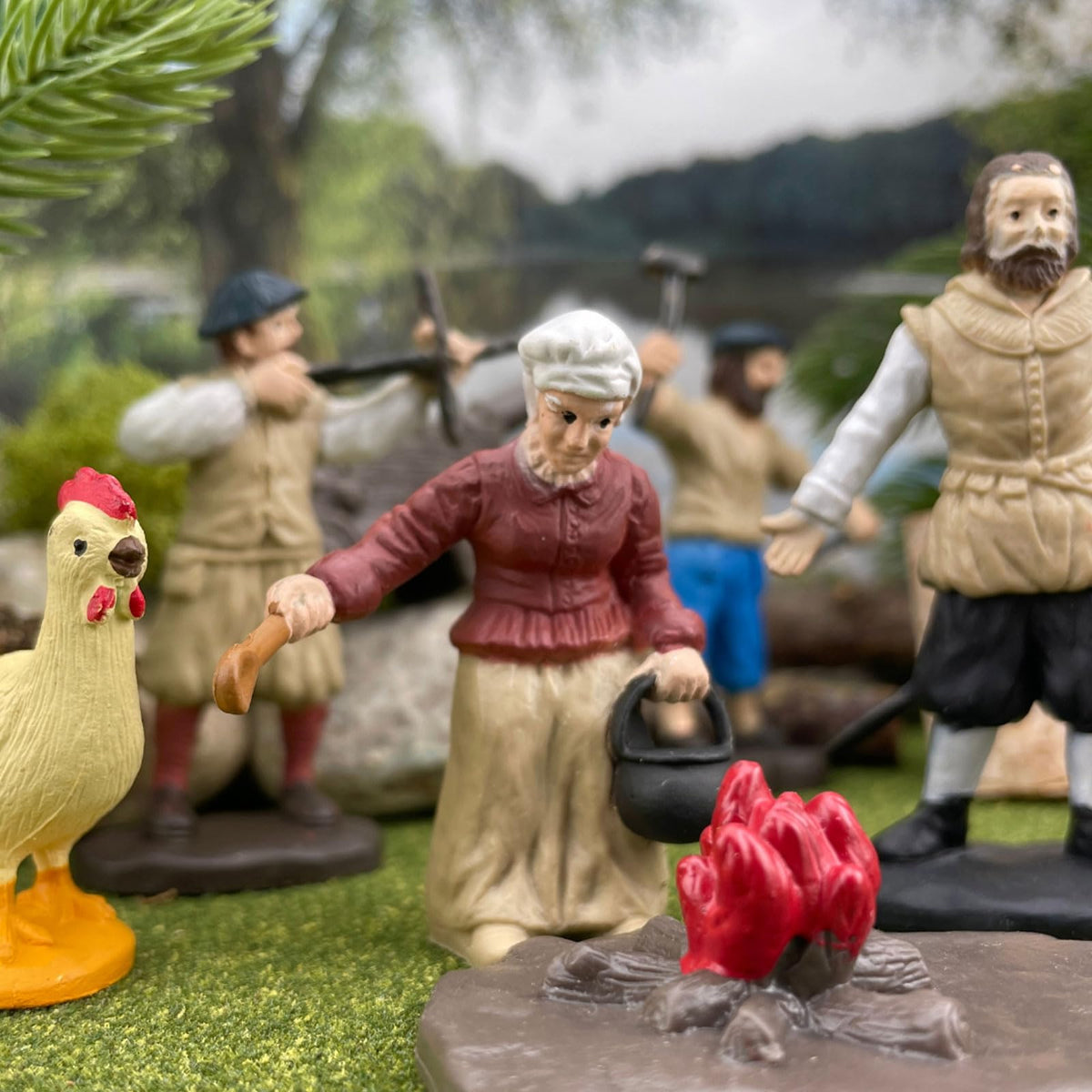 Safari Ltd. Jamestown Settlers TOOB – 10 Educational Miniature Figurines