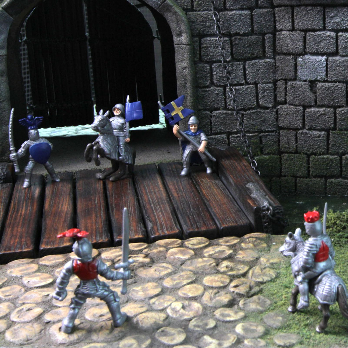 Safari Ltd Knights & Dragons Toob – 10 Mini Fantasy Figures for Kids 3+