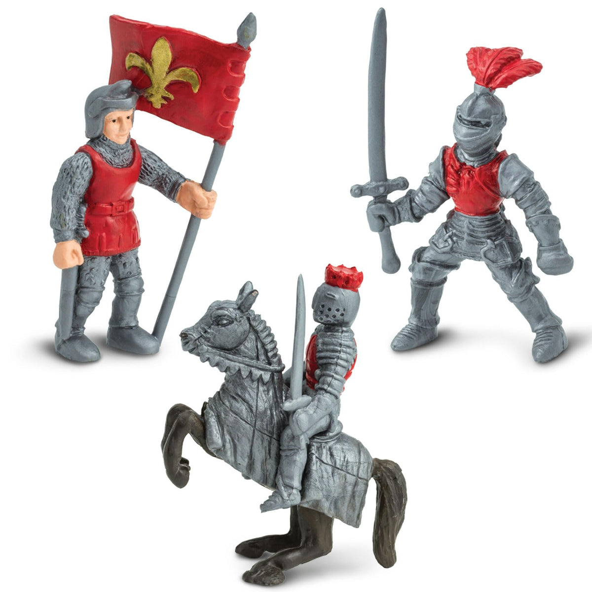 Safari Ltd Knights & Dragons Toob – 10 Mini Fantasy Figures for Kids 3+