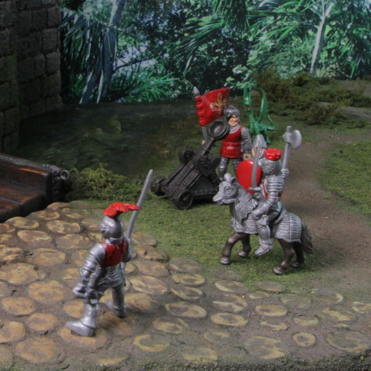 Safari Ltd Knights & Dragons Toob – 10 Mini Fantasy Figures for Kids 3+
