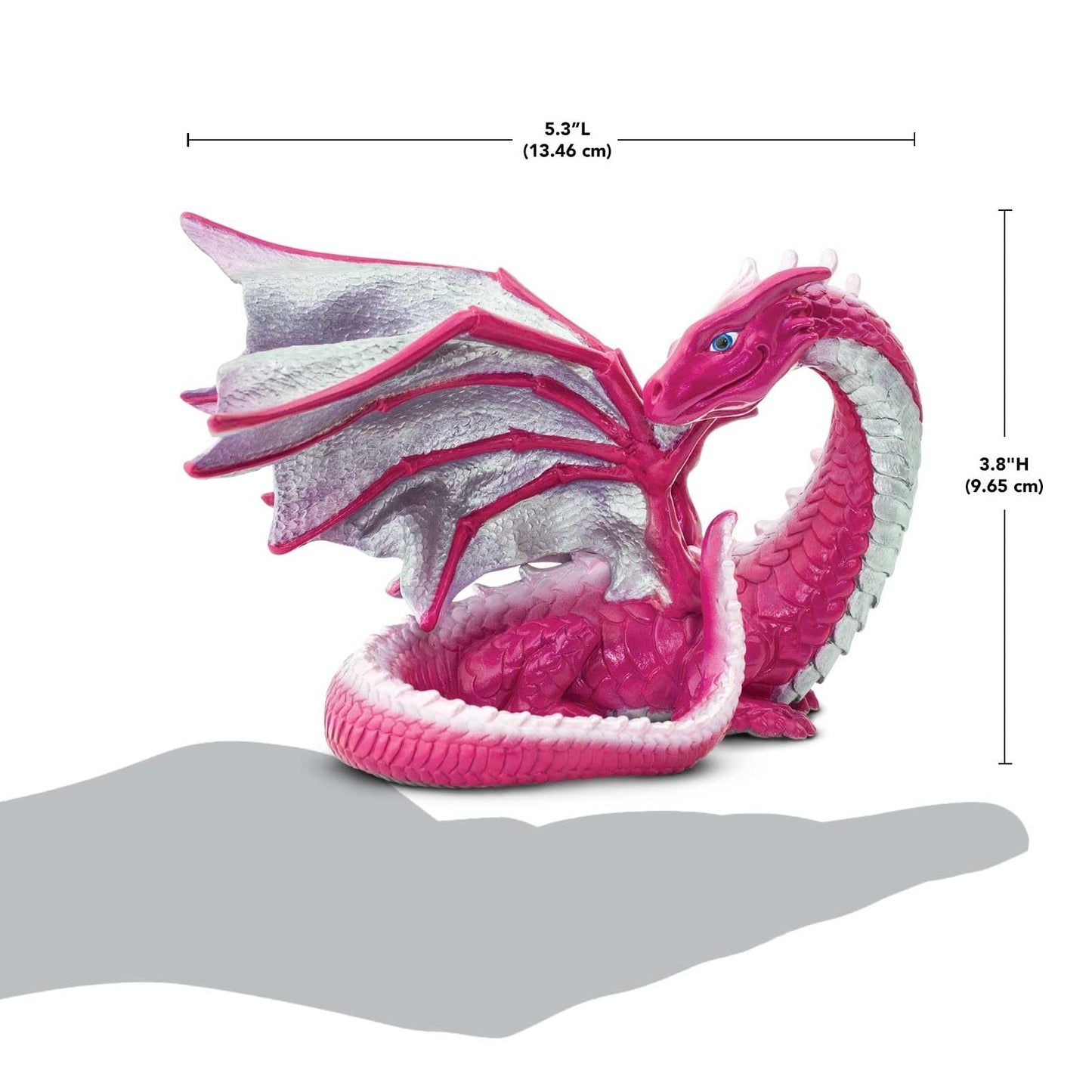 Safari Ltd. Love Dragon Figurine - 6-Inch Heart Dragon Toy for Kids 4+