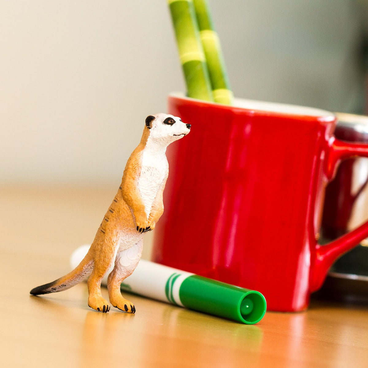 Safari Ltd. Meerkat Figurine - Hand-Painted 3.25-inch Model for Kids 3+