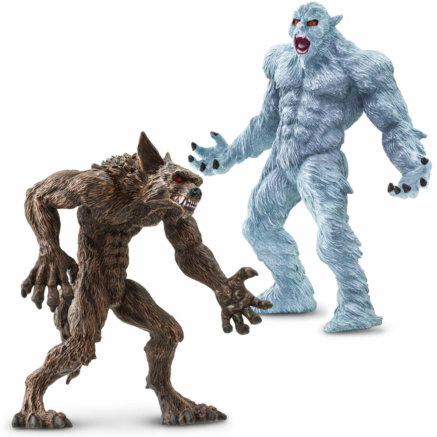 Safari Ltd. Mythical Creatures 4-Pack Bundle – Bigfoot, Mothman, Werewolf & Yeti Figurines for Kids 3+