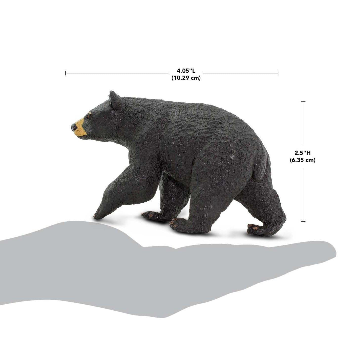 Safari Ltd. North American Black Bear Figurine – 4.5-Inch PVC Model for Kids 1+