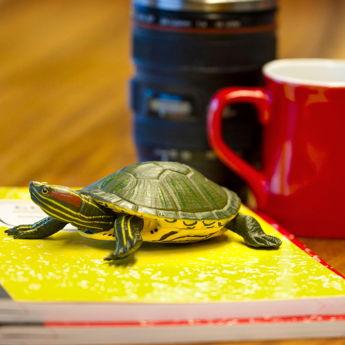 Safari Ltd. Red-Eared Slider Turtle Figurine – Realistic 5.25-Inch Model for Kids