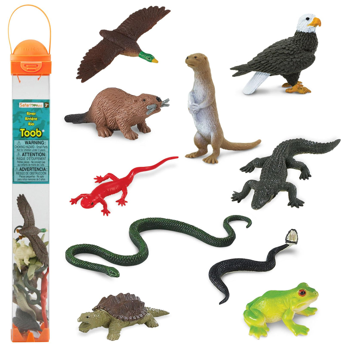 Safari Ltd. River Ecosystem TOOB – Hand-Painted Wildlife Figures for Learning & Play