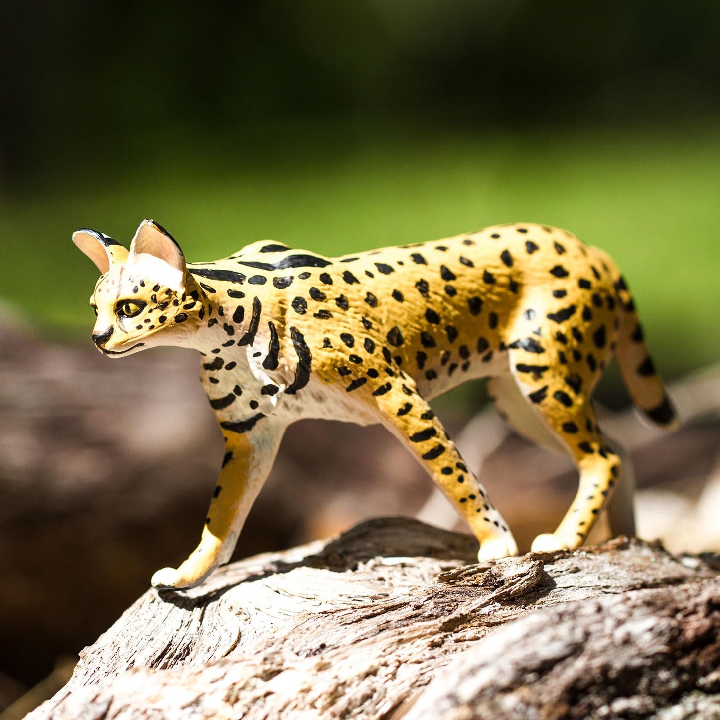 Safari Ltd. Serval Figurine - Realistic 3.75-Inch Wild Cat Figure for Kids