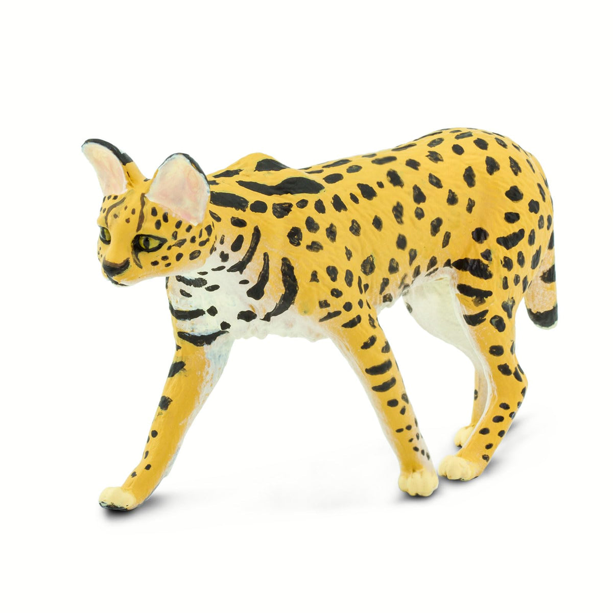 Safari Ltd. Serval Figurine - Realistic 3.75-Inch Wild Cat Figure for Kids