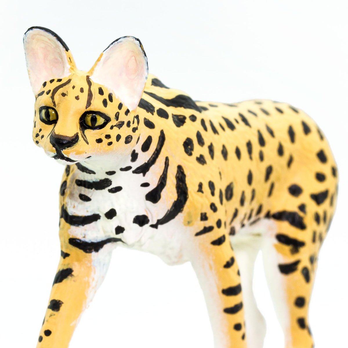 Safari Ltd. Serval Figurine - Realistic 3.75-Inch Wild Cat Figure for Kids