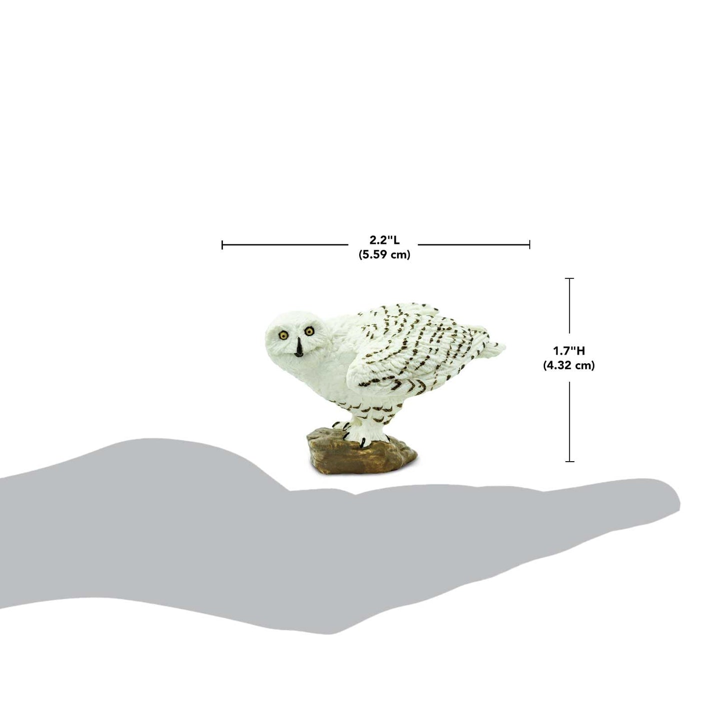 Safari Ltd Snowy Owl Figurine - 2.5-Inch Lifelike Bird Figure for Kids 3+