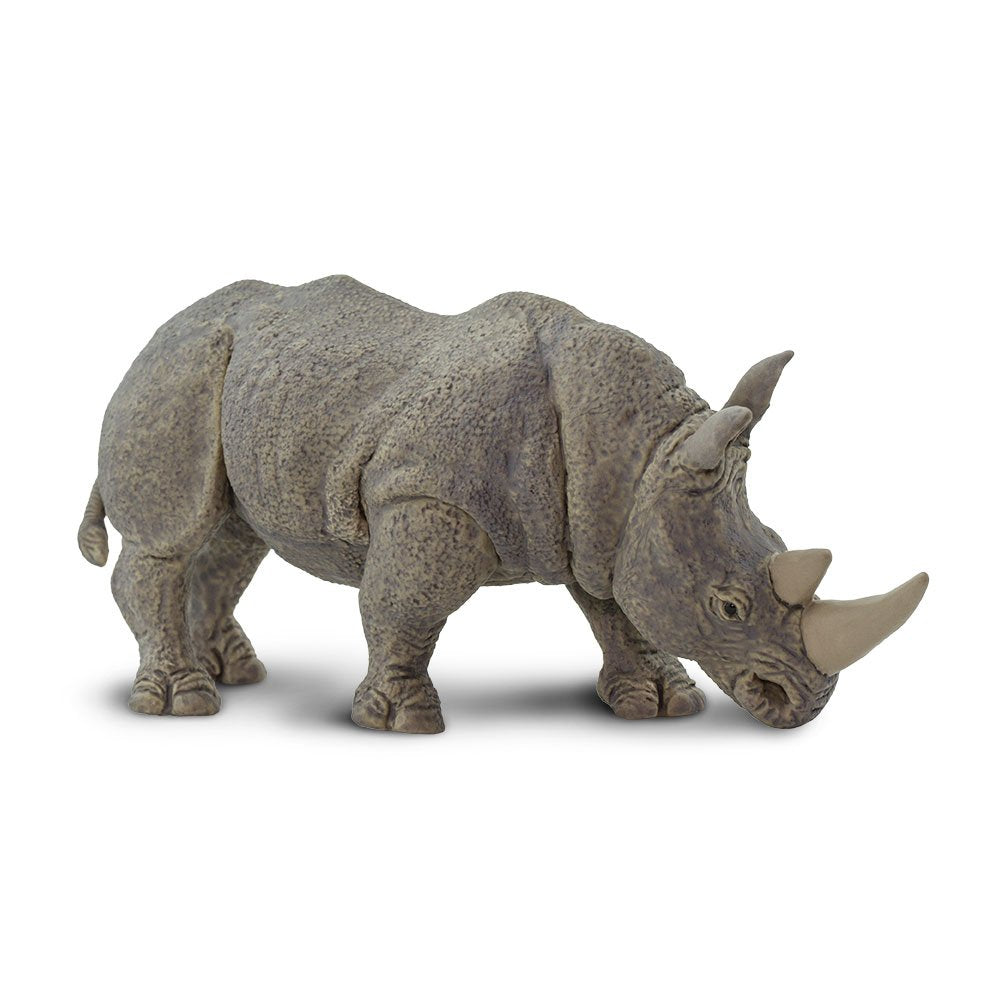 Safari Ltd. White Rhino Toy Figurine – Realistic Hand-Painted 5.75" Model for Kids Ages 3+