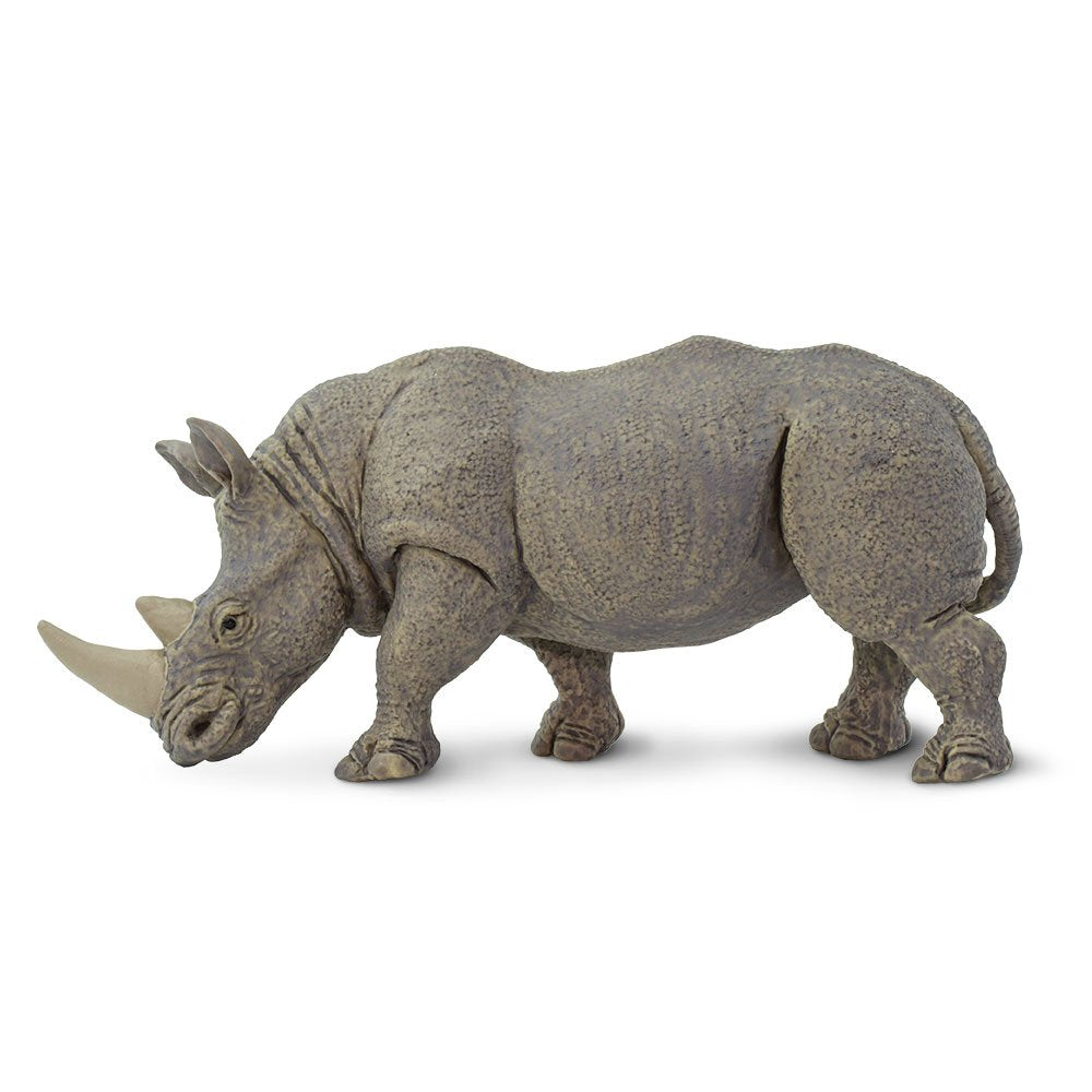Safari Ltd. White Rhino Toy Figurine – Realistic Hand-Painted 5.75" Model for Kids Ages 3+