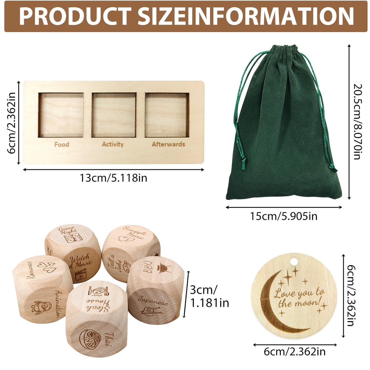 Safoezy Valentines Date Night Dice – Couples Gift for Him & Her