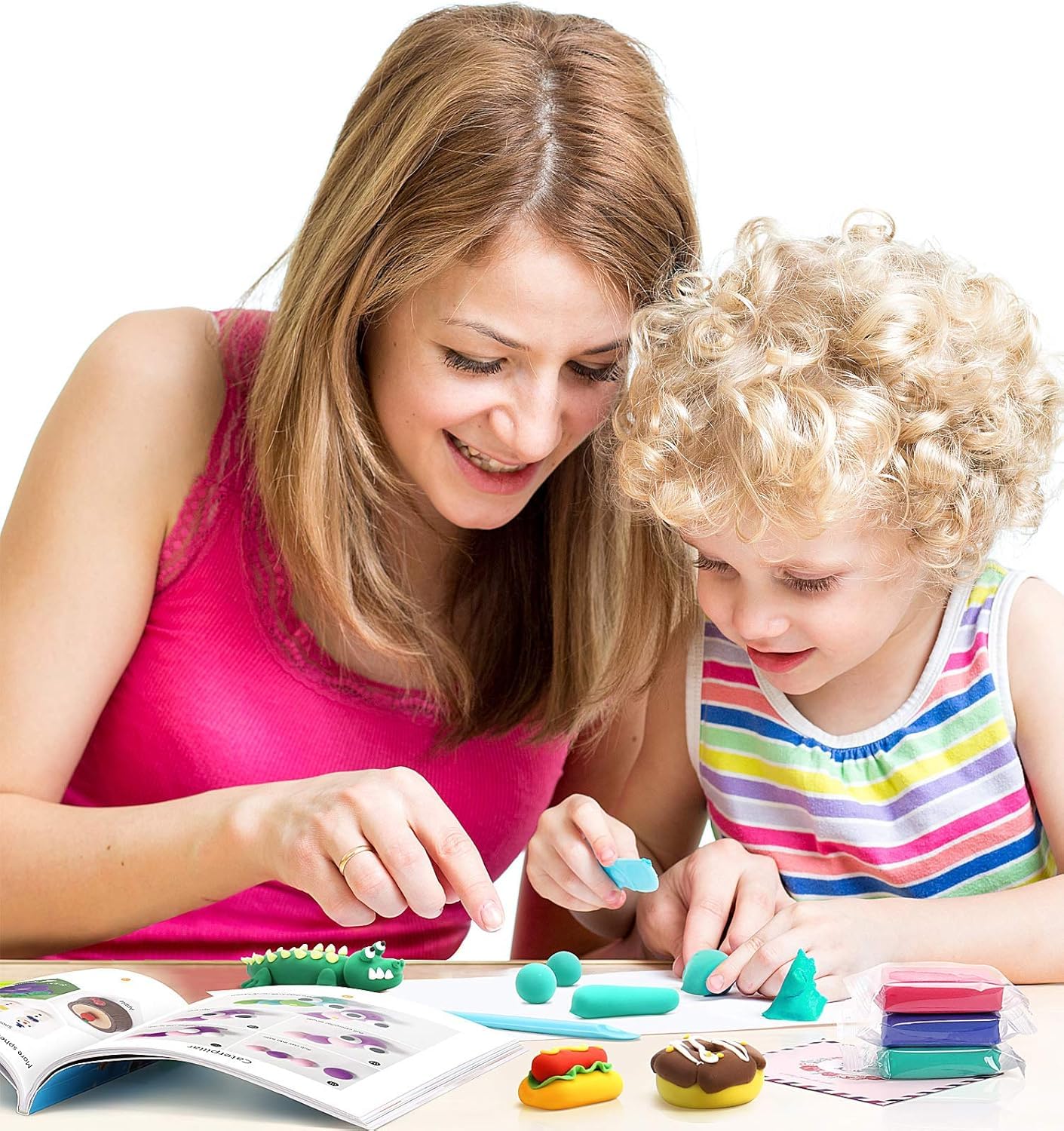 Sago Brothers Air Dry Clay: 24 Colors for Kids – No-Mess Craft Kit