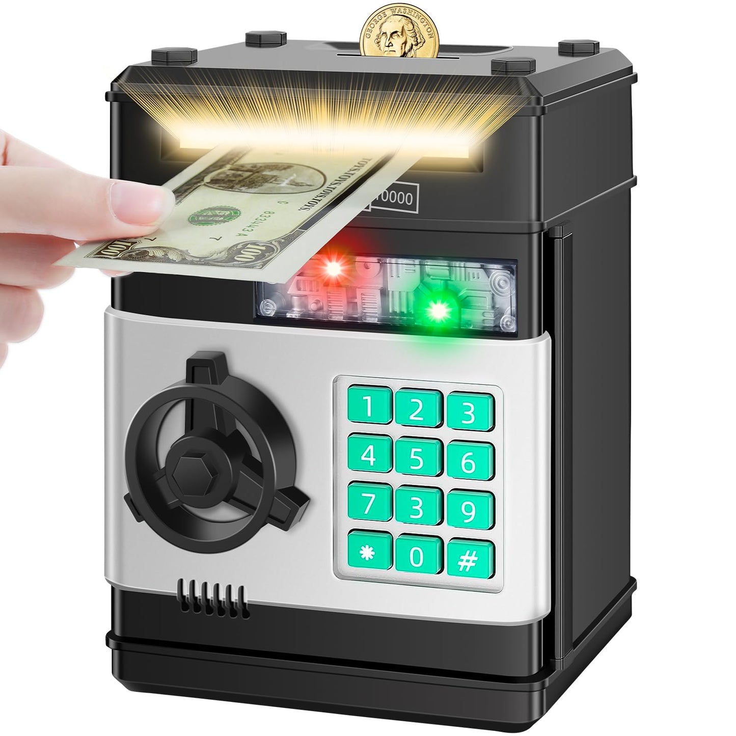 Saidrip Piggy Bank for Kids — Electronic Money Saving Box (Ages 6-13)