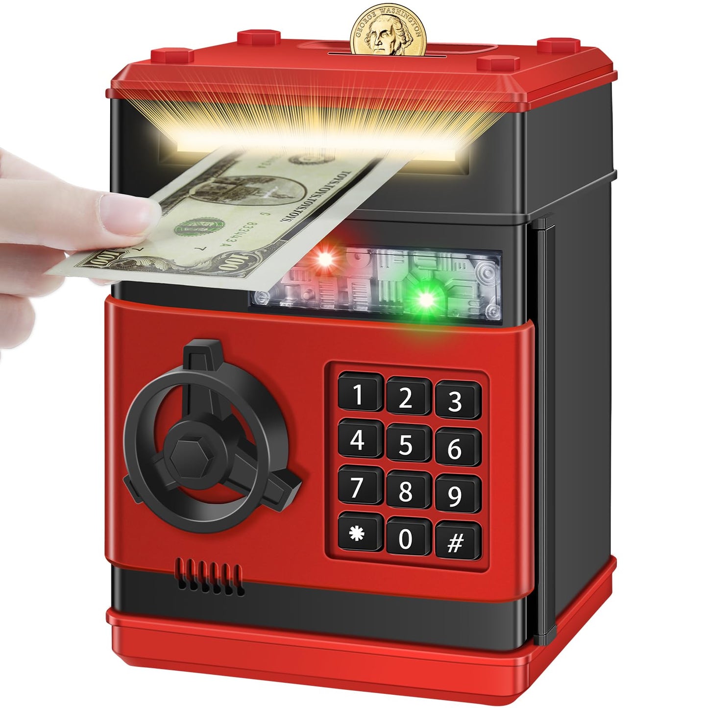Saidrip Piggy Bank for Kids – Password Protected Saving Box for Ages 6–13