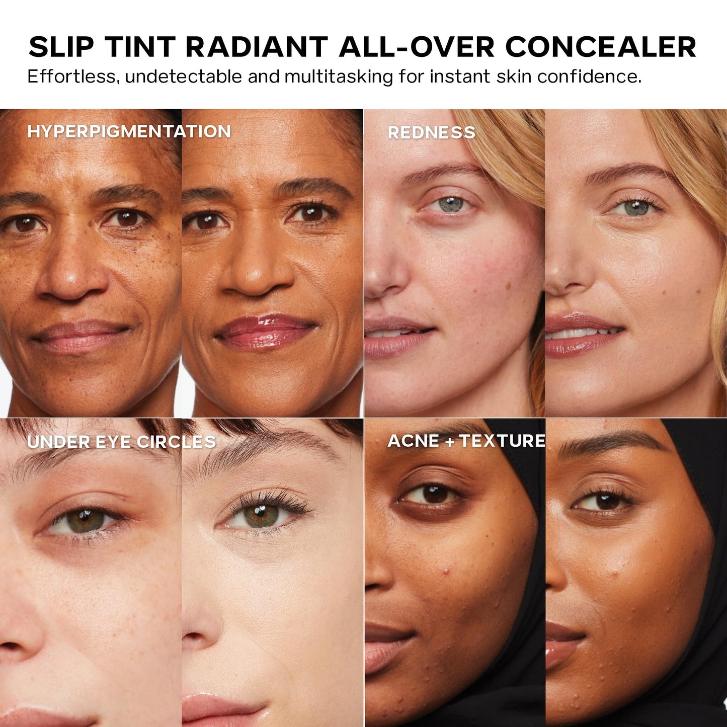 Saie Slip Tint Radiant Concealer & All-Over Makeup - Shade 11 | Hydrating, Lightweight