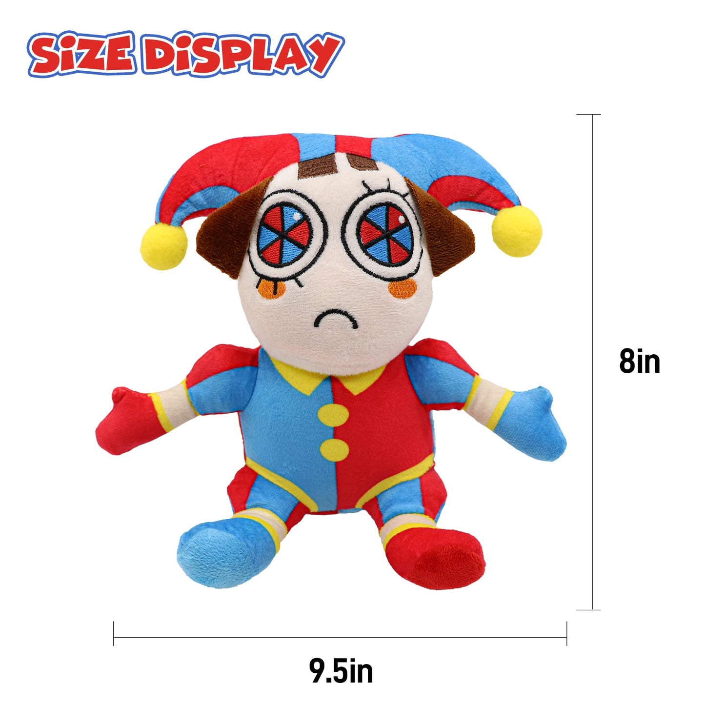 SAJISP The Amazing Digital Circus Pomni Plush – 4-Piece Soft Plush Set