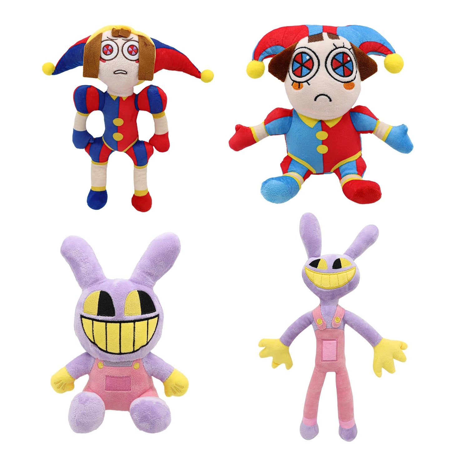 SAJISP The Amazing Digital Circus Pomni Plush – 4-Piece Soft Plush Set