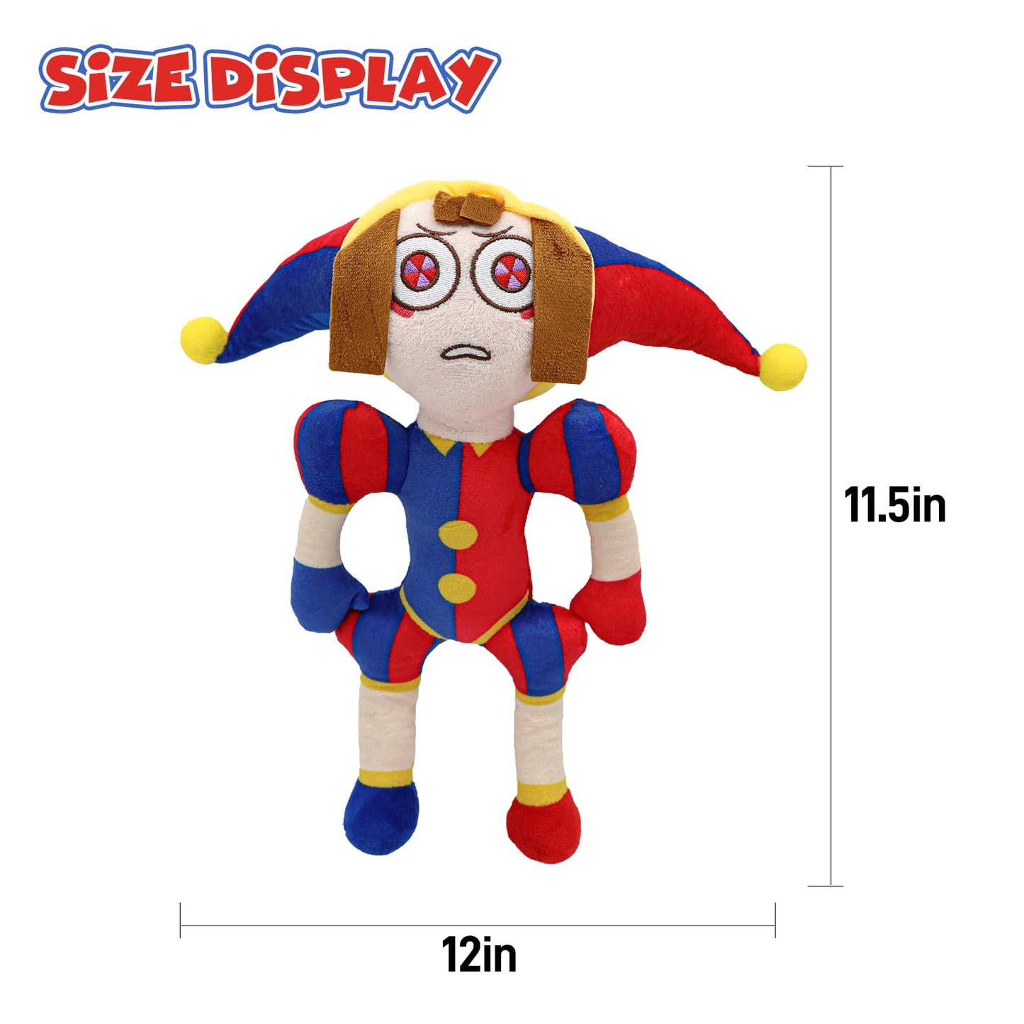 SAJISP The Amazing Digital Circus Pomni Plush – 4-Piece Soft Plush Set