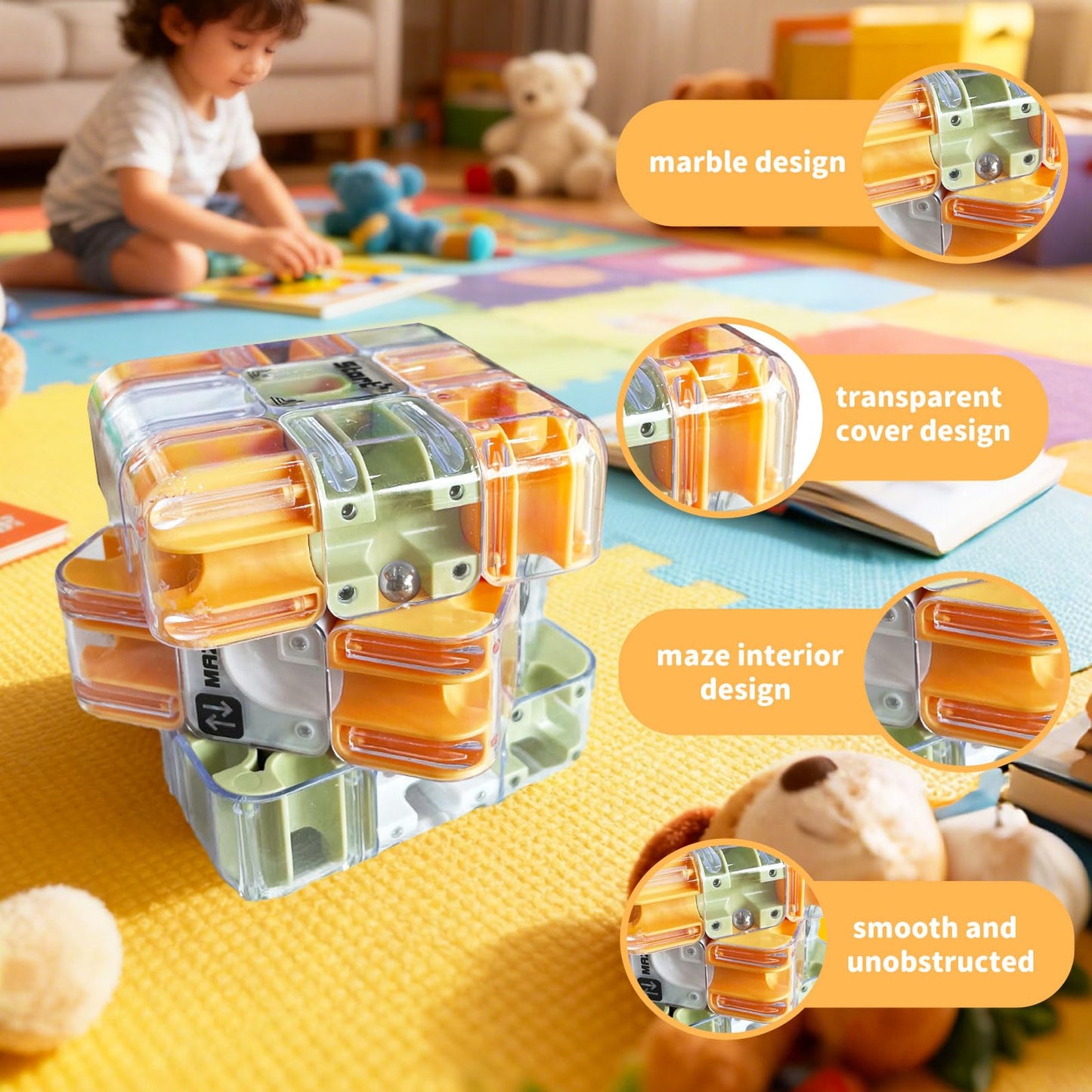 Sakiway Labyrinth 3D Puzzle Maze Cube – Brain Training & Family Fun