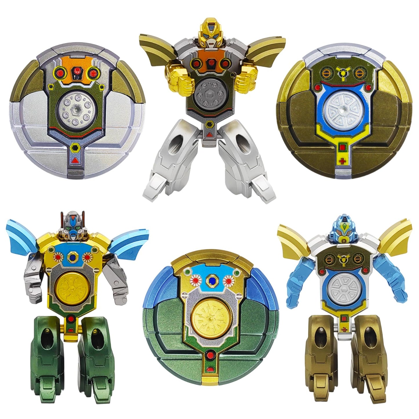 Salepo 6PCS Transformable Fidget Spinners – Robot Mode Sensory Toys for Kids