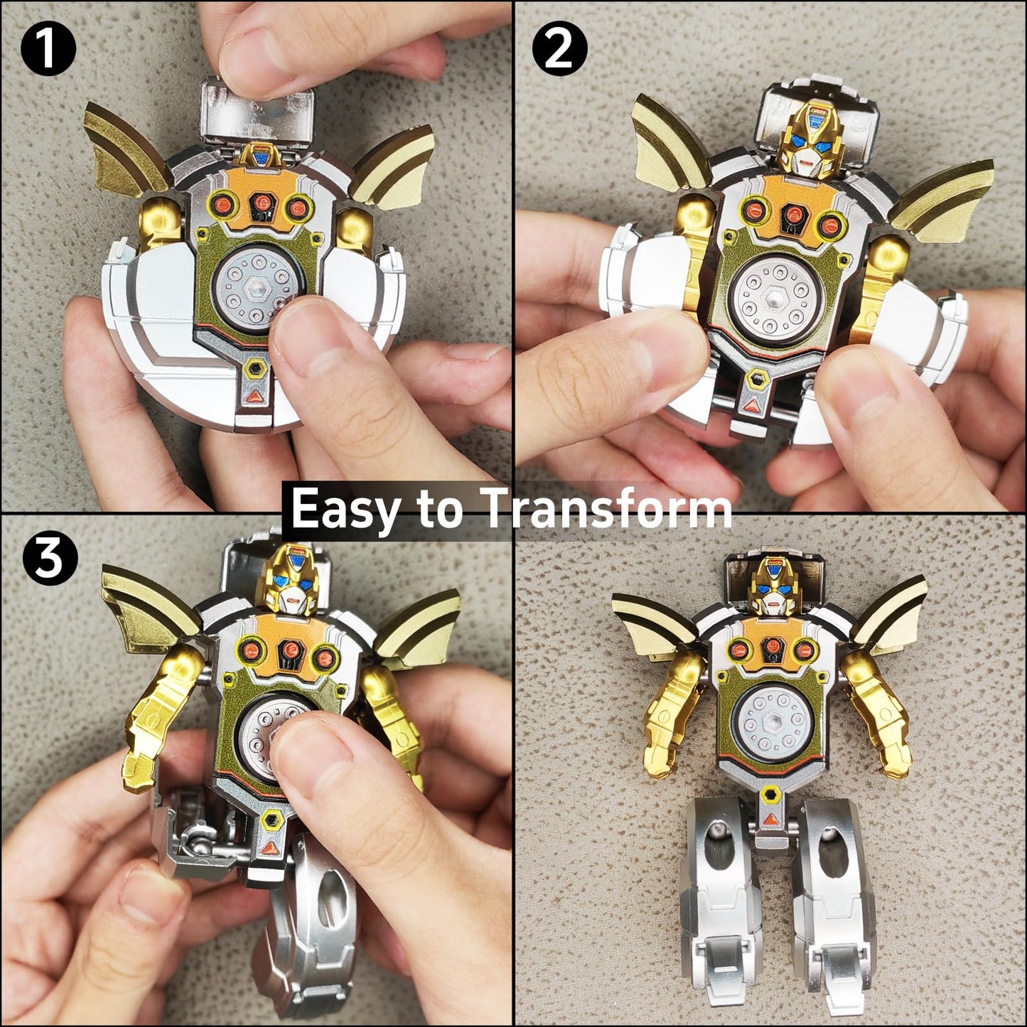 Salepo 6PCS Transformable Fidget Spinners – Robot Mode Sensory Toys for Kids