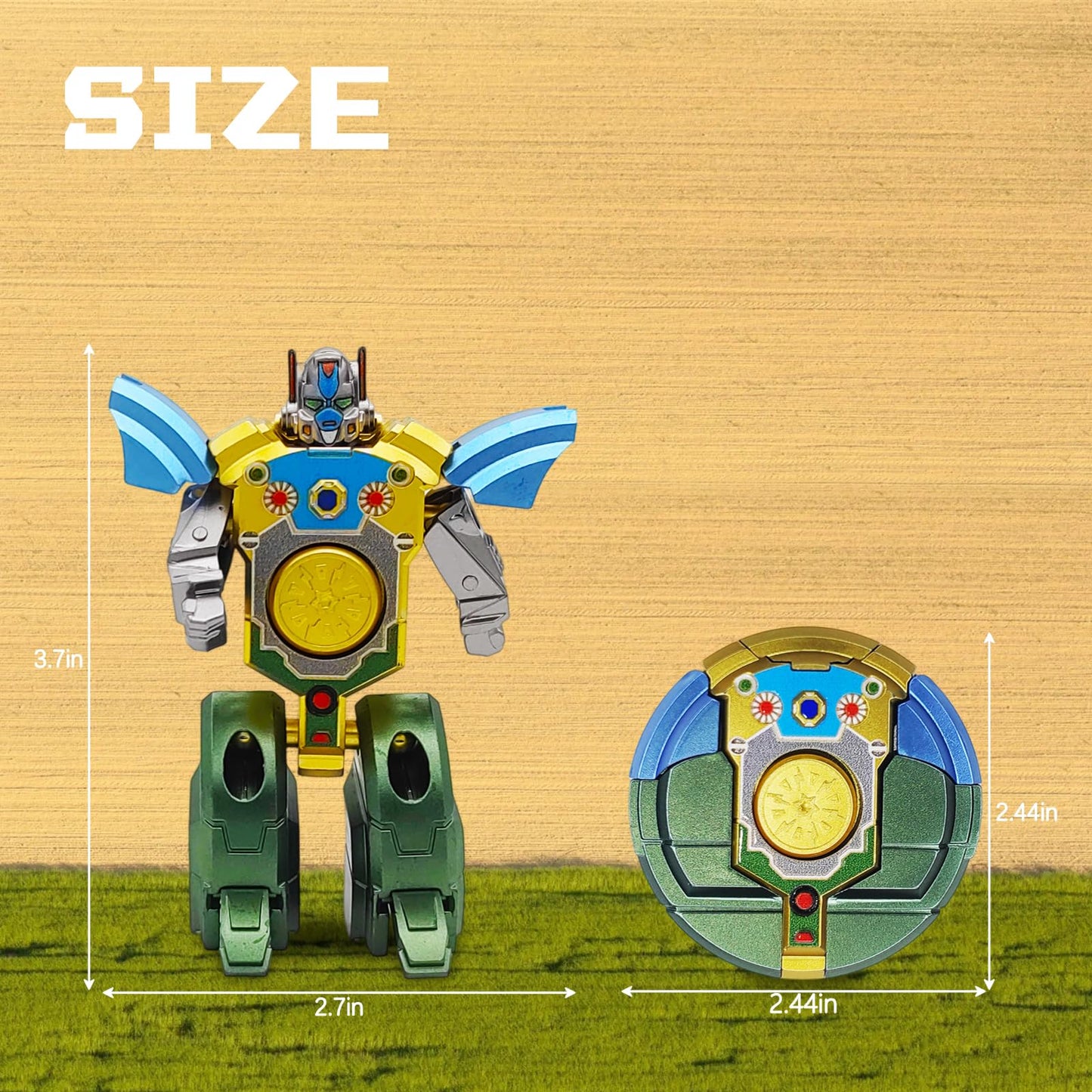 Salepo 6PCS Transformable Fidget Spinners – Robot Mode Sensory Toys for Kids