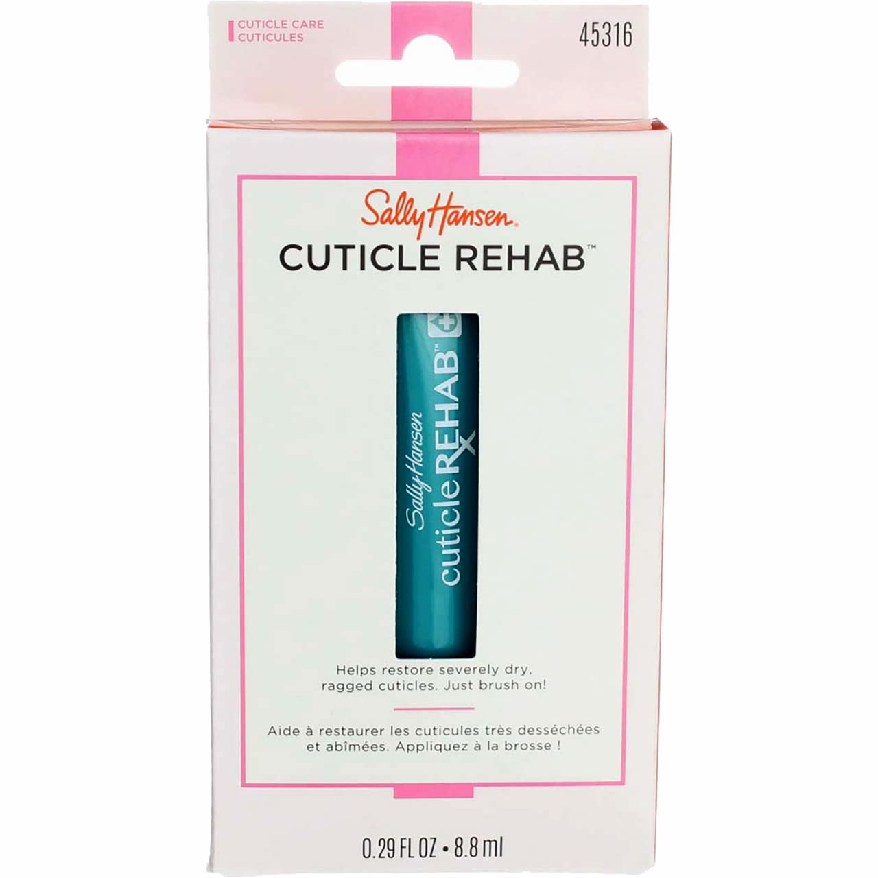 Sally Hansen Cuticle Rehab 3 Pack - Brush-On Gel (0.29 oz each) with Jasmine & Rose Extracts