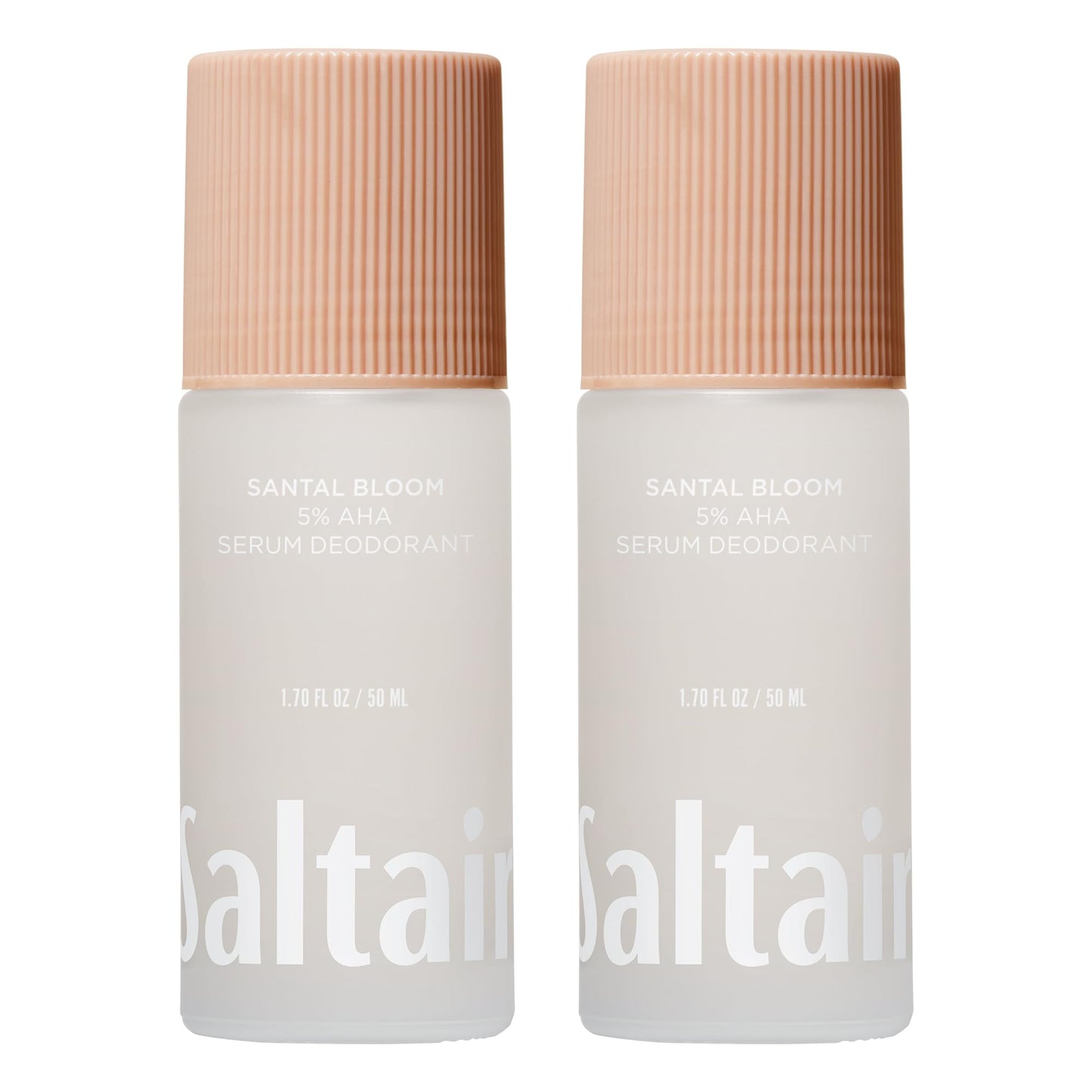 Saltair Serum Deodorant Santal Bloom – 2 Pack, 5% AHA, Aluminum-Free Odor Protection