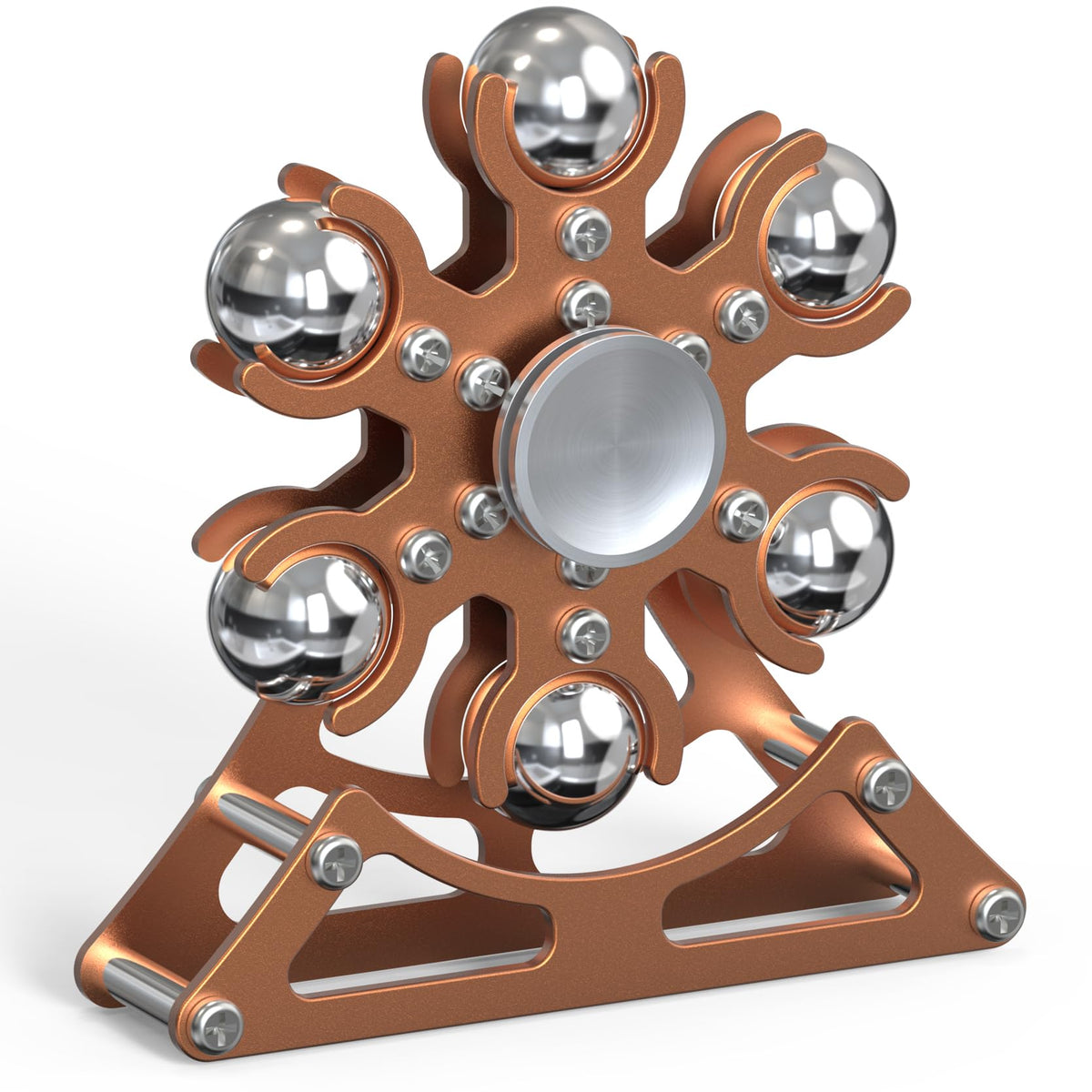 Samilalago Desk Fidget Toy – Metal Ferris-Wheels Spinner, Kinetic Desktop Toy for Focus
