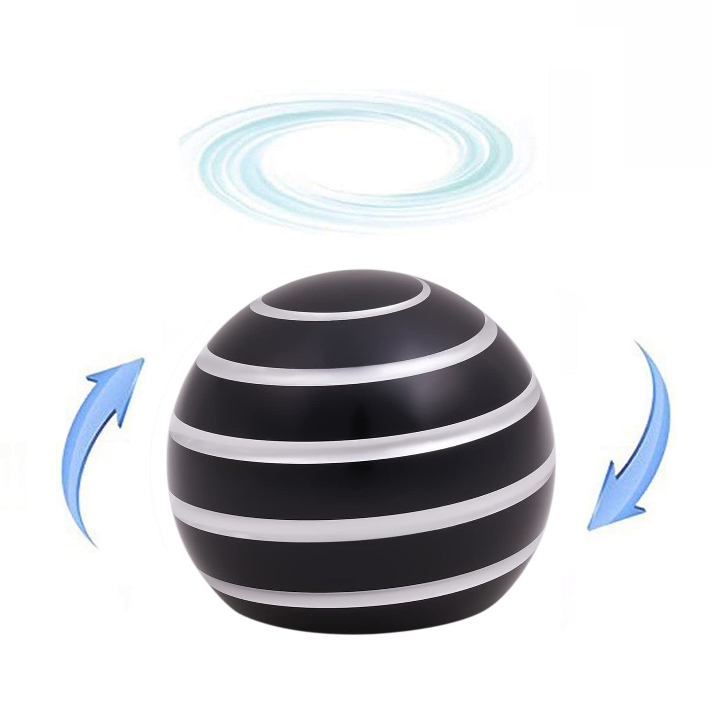 samilalago Desk Fidget Toy — Kinetic Spin, Aluminum CNC Build, Stress Relief & Optical Illusion Gift