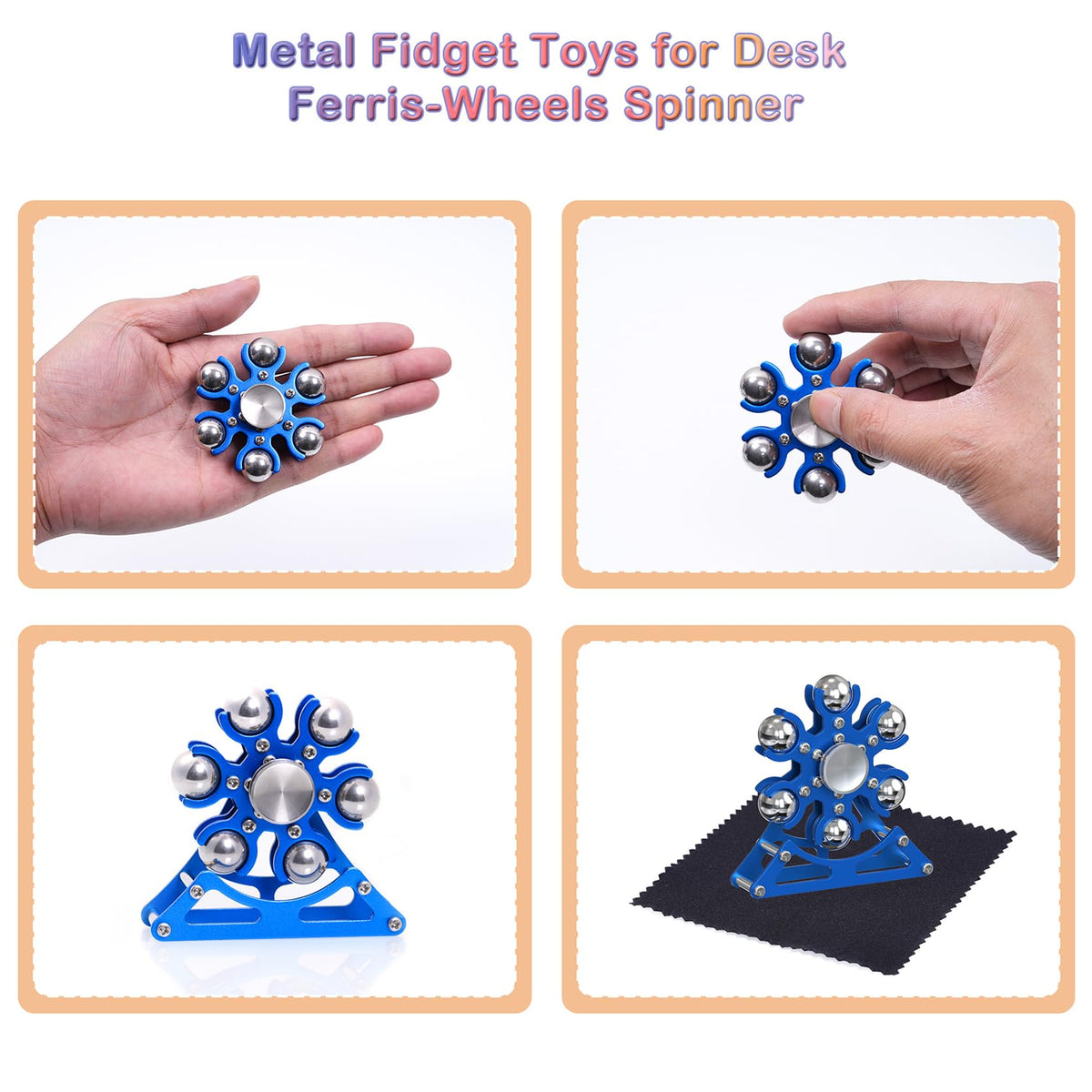 Samilalago Desk Fidget Toy – Metal Ferris-Wheel Kinetic Spinner for Focus & Stress Relief