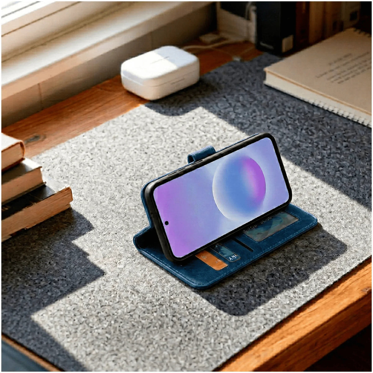 Samsung Galaxy A15 Book Flip Case Leather Wallet