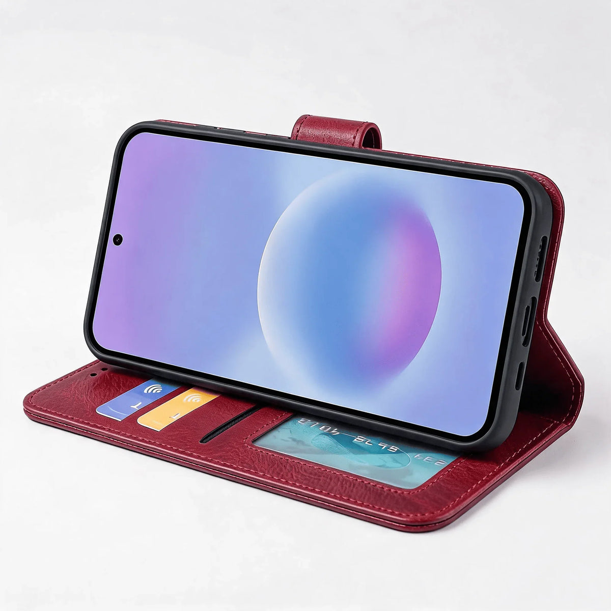 Samsung Galaxy A15 Book Flip Case Leather Wallet