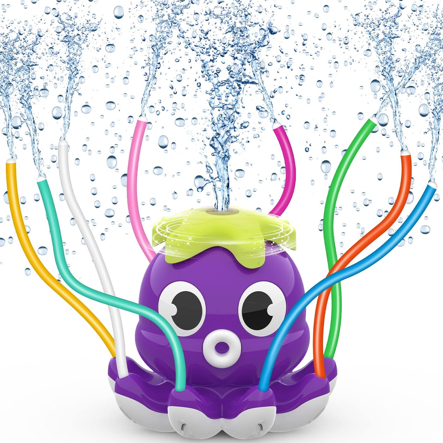 SAMTOP Octopus Water Sprinkler – 8 Wiggle Tubes, Garden Hose Attachment, Backyard Fun for Kids