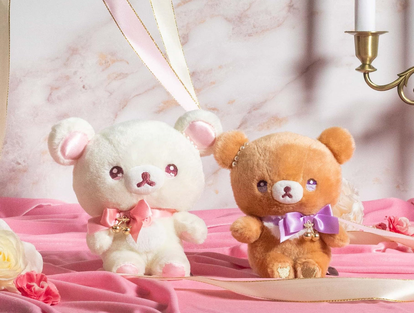 San-X Original Rilakkuma Korilakkuma Plush - Shining Jewel Cherry Series, 6-Inch