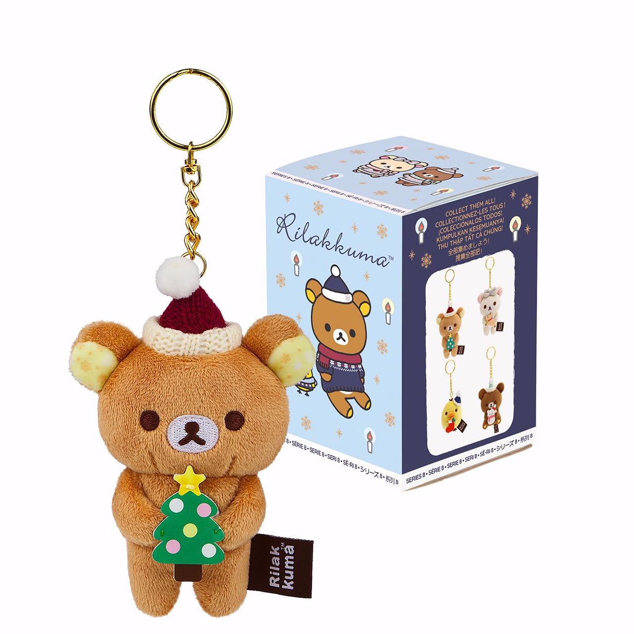 San-X Original Rilakkuma Holiday Series Blind Box – 1 of 4 Plush Collectibles