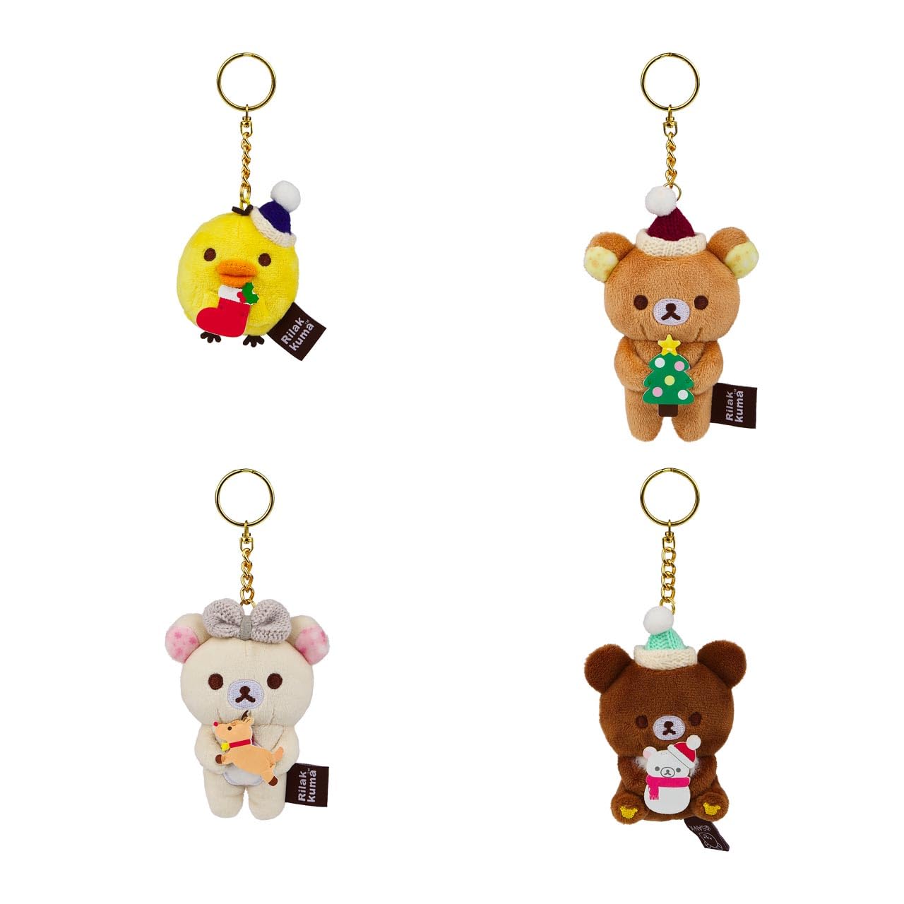 San-X Original Rilakkuma Holiday Series Blind Box – 1 of 4 Plush Collectibles