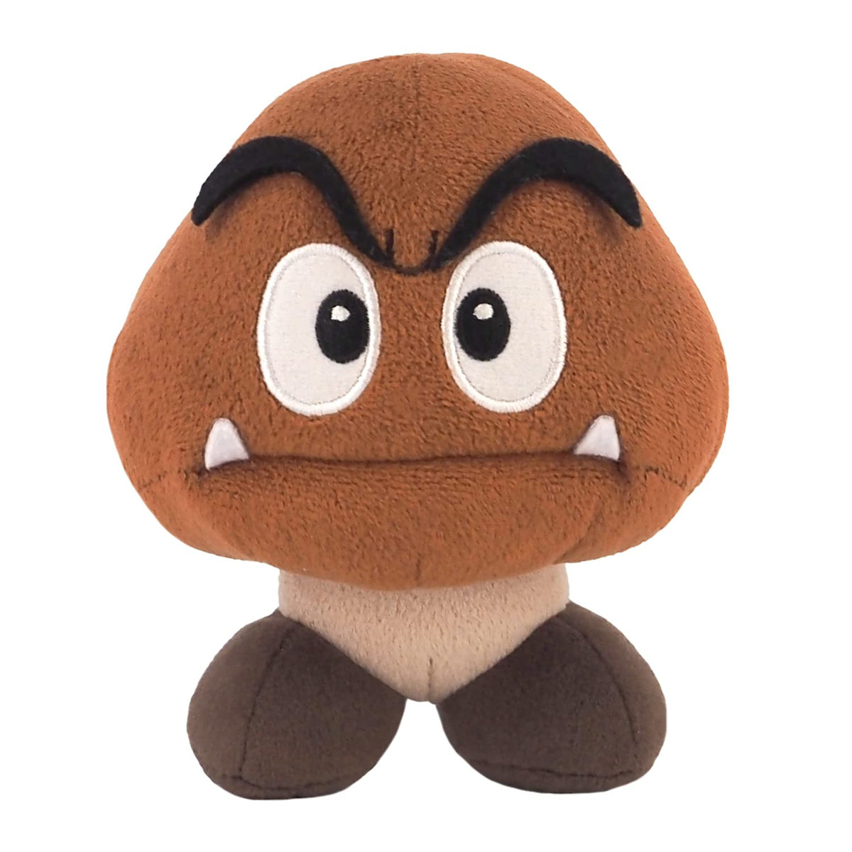 Sanei Super Mario All Star Goomba Plush – Small 4.5 in Official Collectible