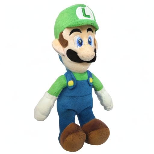 Sanei Super Mario All Star Luigi Plush – 10-Inch Collectible