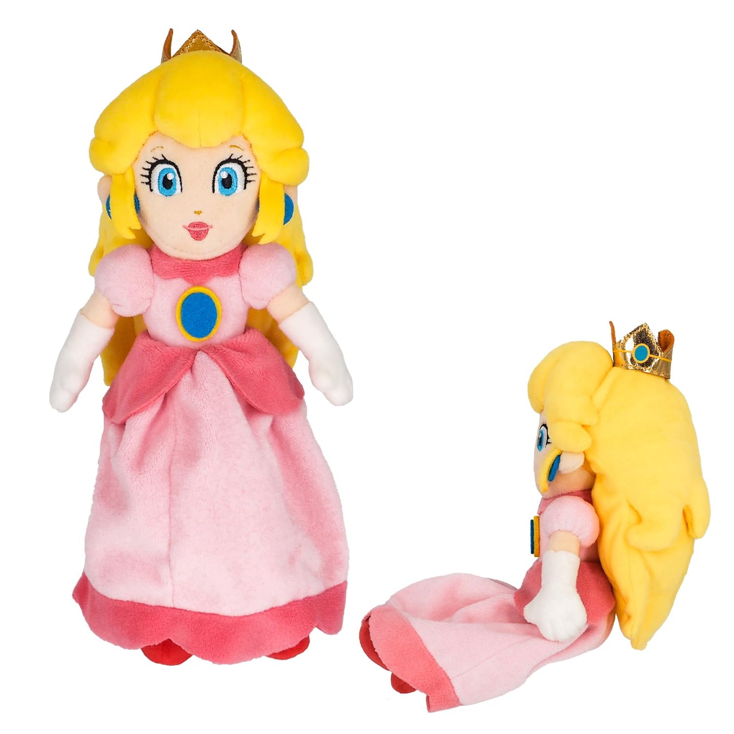 Sanei Princess Peach 10in Plush – Officially Licensed, Collectible | Super Mario All Star AC05