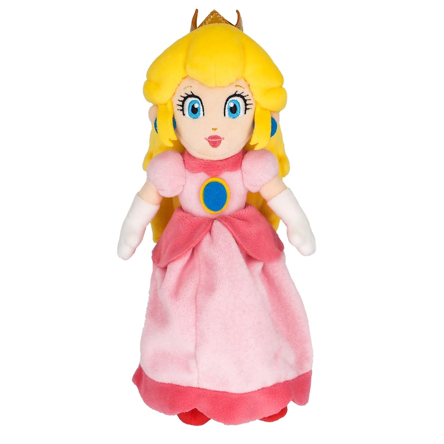 Sanei Princess Peach 10in Plush – Officially Licensed, Collectible | Super Mario All Star AC05